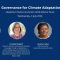 Webinar: Governance for Climate Adaptation