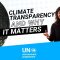 Climate transparency and why it matters