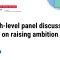 MENA Climate Week Ministerial 1: High-Level Panel on Raising Ambition | UN Climate Change