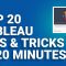 Top 20 Tableau Tips and Tricks in 20 Minutes | Tableau Tutorial | Tableau Training  | Edureka Rewind