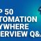 Top 50 Automation Anywhere Interview Questions  | Robotic Process Automation  | Edureka Rewind