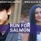 AIDAN GALLAGHER congratulates Young Champion of the Earth Niria Garcia