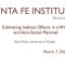Estimating Indirect Effects in a Wild and Anti-Social Mammal