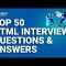 Top 50 HTML Interview Questions and Answers | HTML Interview Preparation | Edureka Rewind