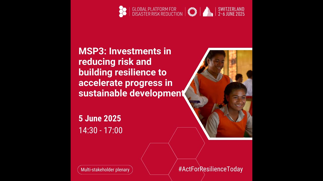 MSP3: Investments in reducing risk and building resilience to accelerate progress